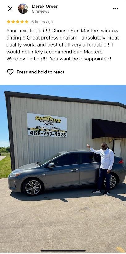 Negocio Sun Masters Window Tinting Rockwall